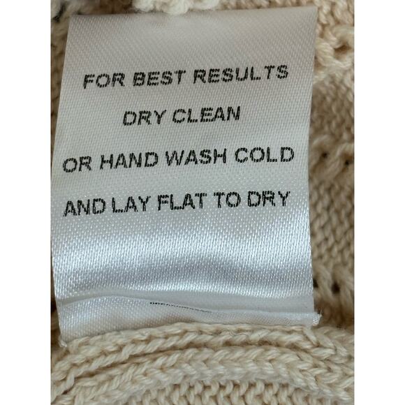 Stitches and Stripes Cotton Butter Cream Square Neck Sweater NEW Size XXL - Picture 6 of 9